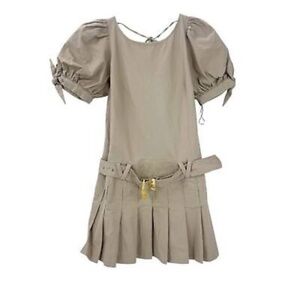 FREE PEOPLE SEVI MINI DRESS PUFF SLEEVE EDITORIALIST IN FRENCH OAK BRAND NEW! S